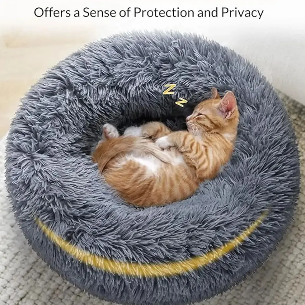 Thumbnail: 40-90cm 6 Sizes Round Pet Bed for Large Dog Bed Super Soft Cat Bed Plush Dog Hou