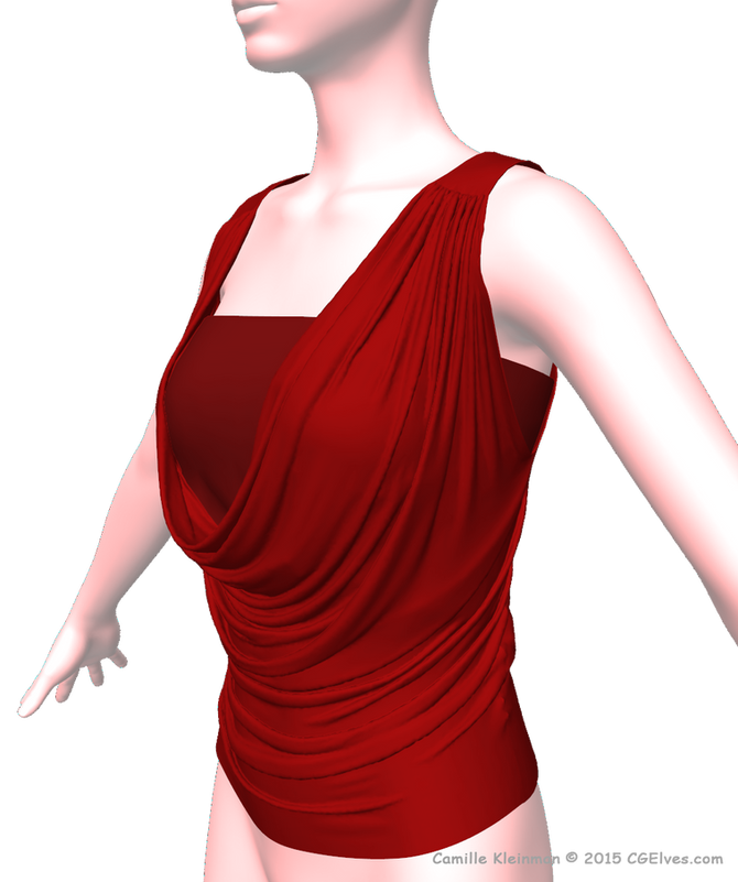 Magnificent virtual Marvelous Designer Shirt - out of the professional Marvelous Designer beginner c