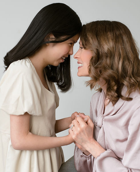 Terri Hitt Purposed Parent/Connected Child Podcaster, Speaker, and Parenting and Mindset Coach with youngest daughter