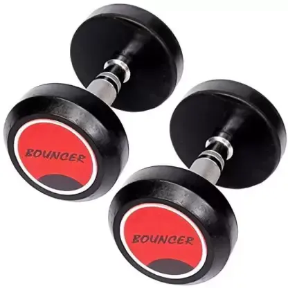 High Quality Rubber Professional Bouncer Dumbbell (12.5 Kgs X 2)
