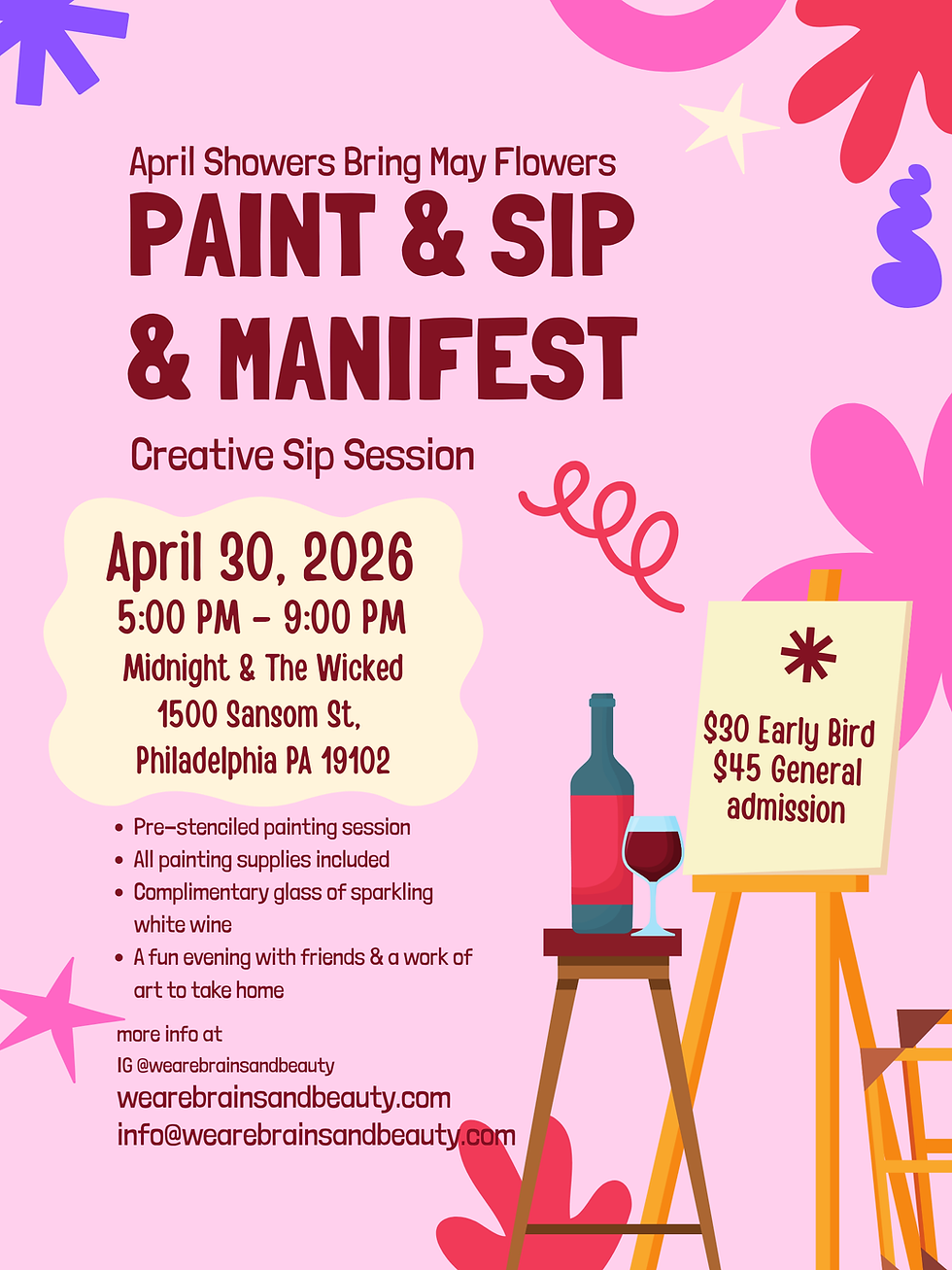 Paint, Sip, Manifest!