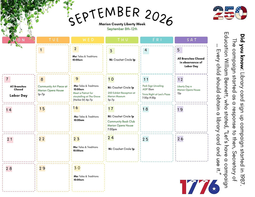 September Calendar! 