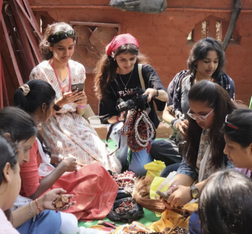 Workshop with local artisans at Studio Mrittika