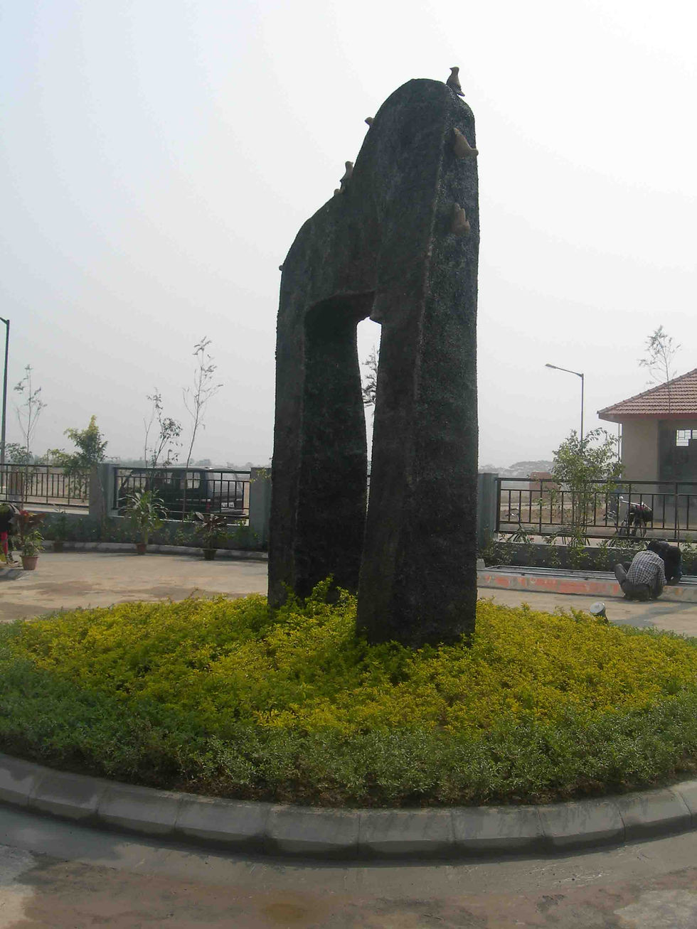 Custom outdoor sculpture made by Studio Mrittika