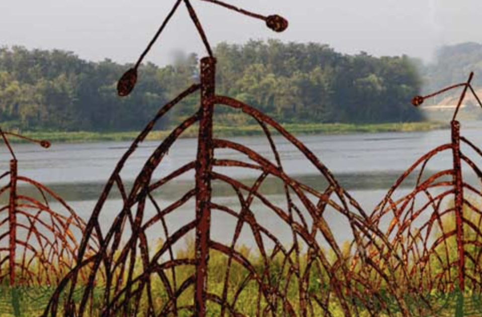 On-site sculpture titled 'Coast Guard'