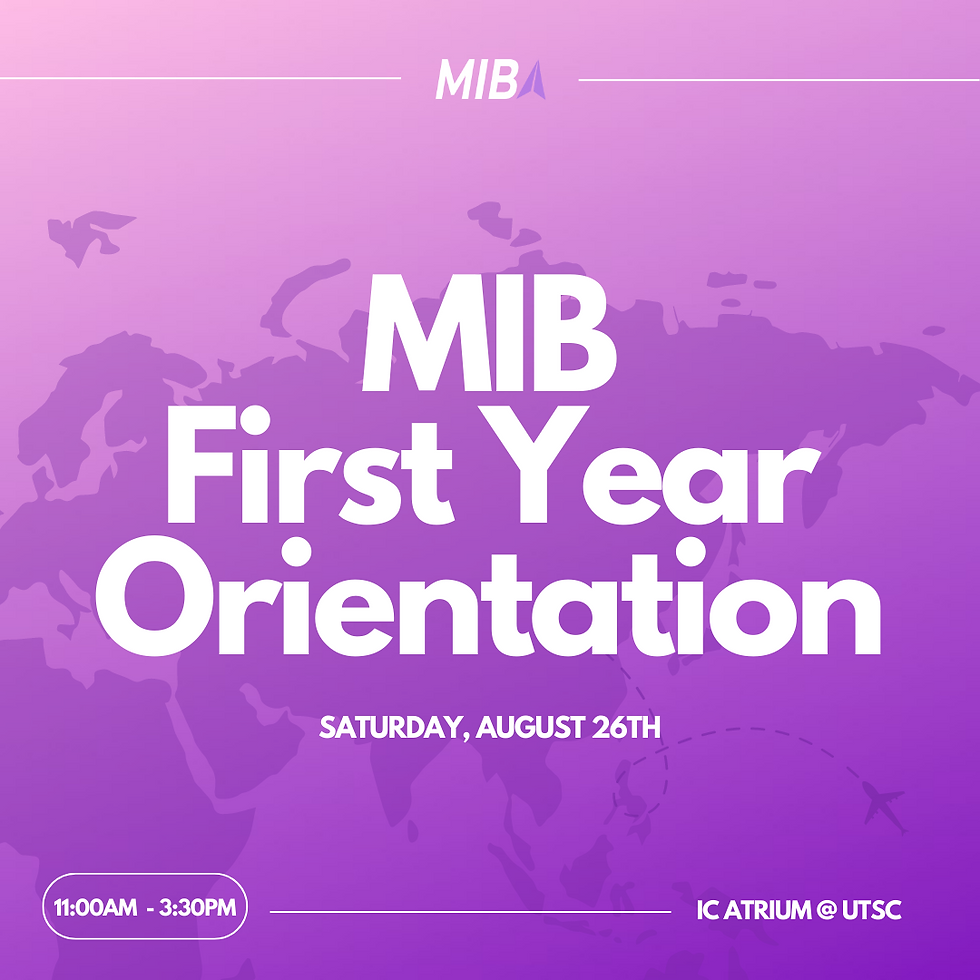 MIB First-Year Orientation 2023