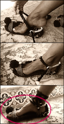 bohemian handmade sandals