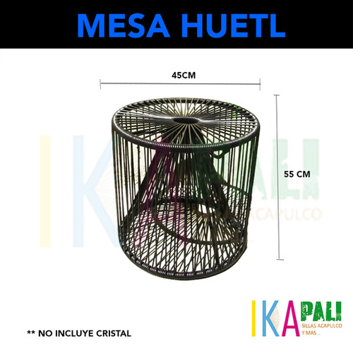 Huetl Woven Side Table, product view 2