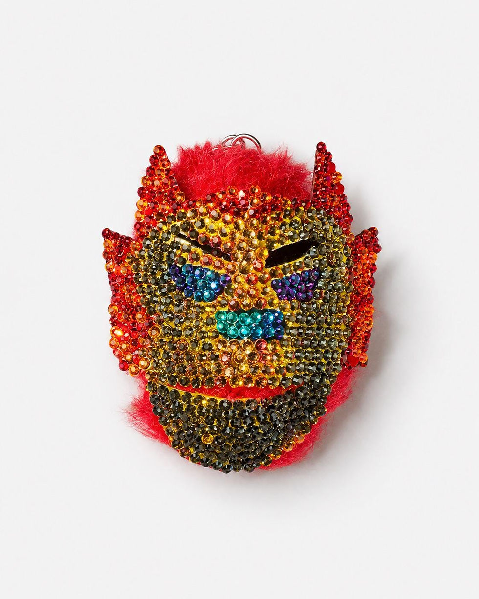 Thumbnail: Luchador Mask Keychain - Small Wrestling Keychain - Blue Demon Santo Huracan