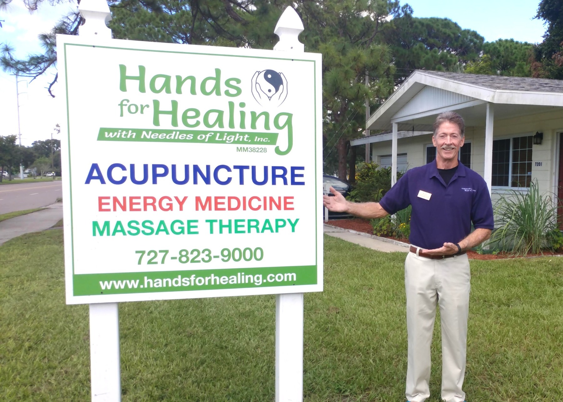 Hands for Healing with Needles of Light