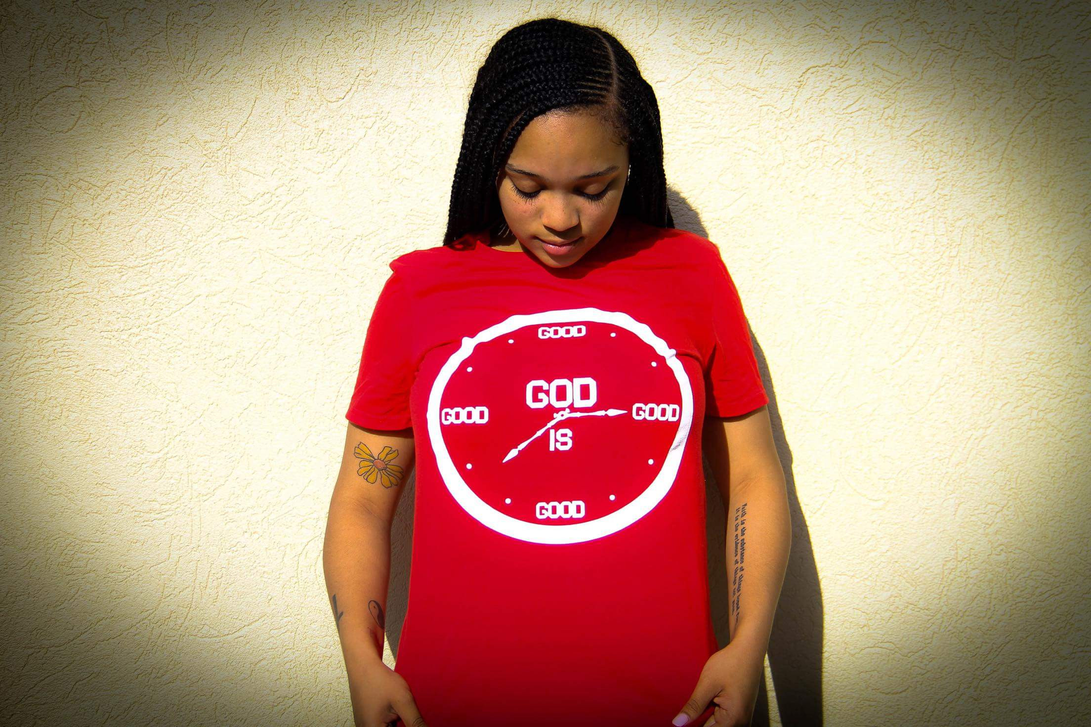 "RED/WHITE" ANALOG LOGO TEE