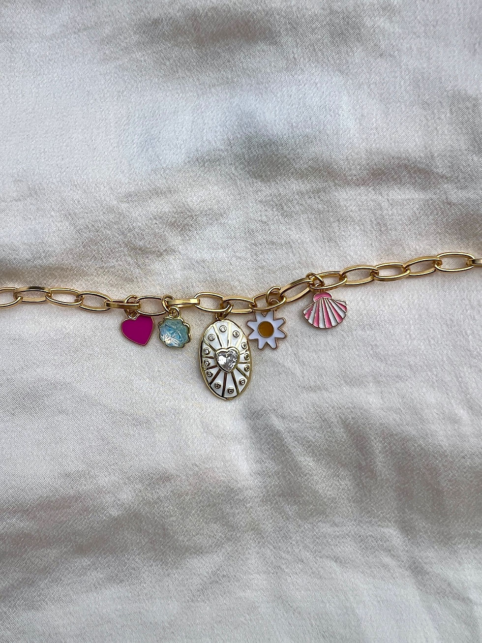 Miniature : Collier Charms Diamond Heart