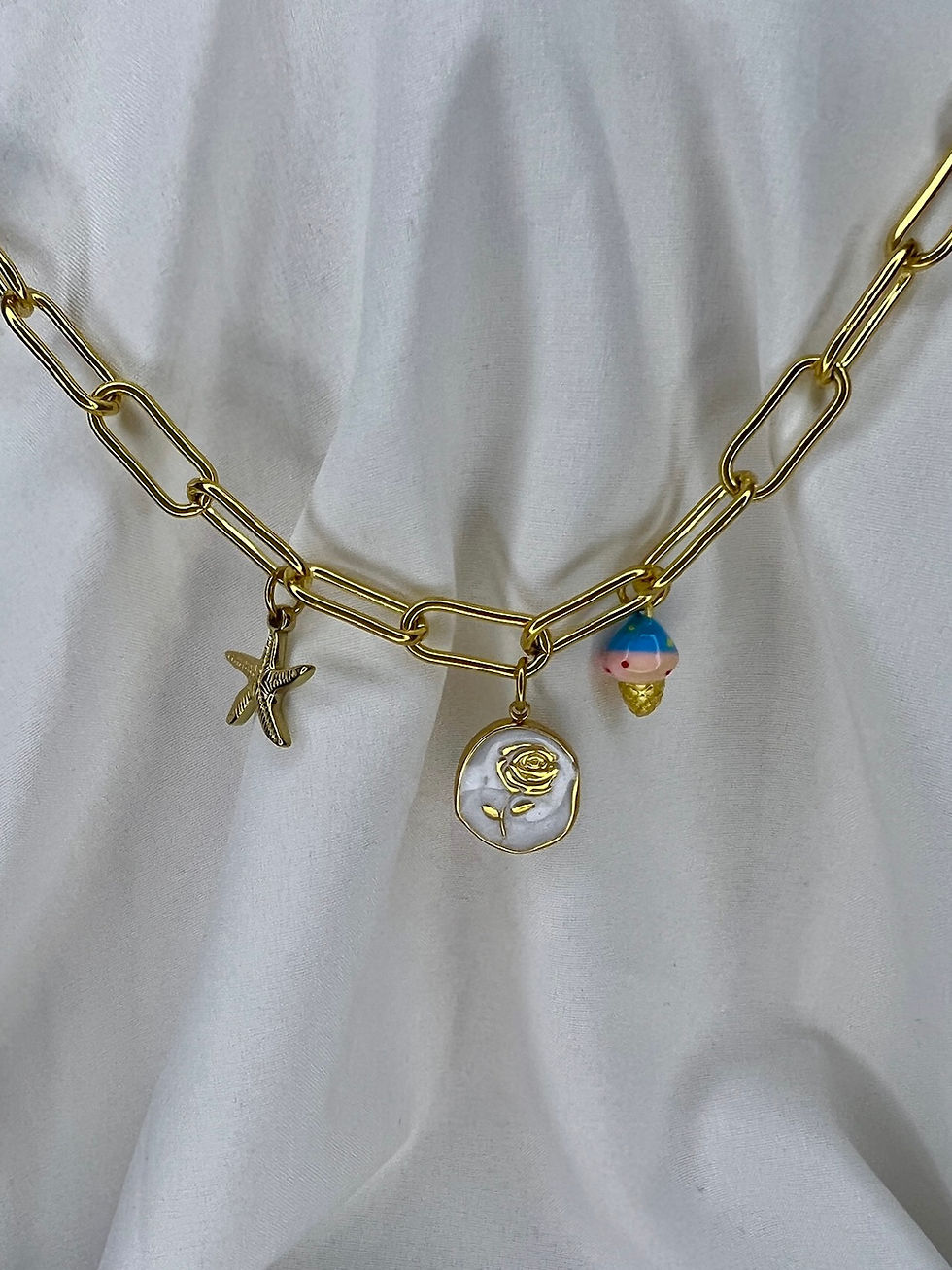 Collier Charms Golden