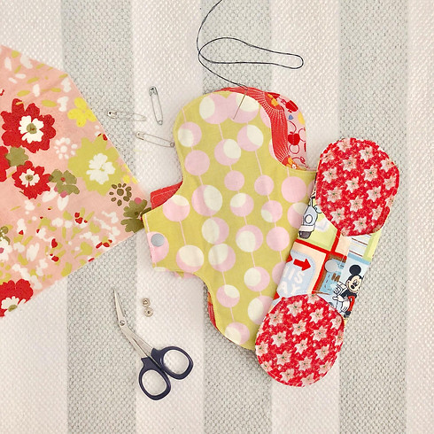Reusable Menstrual Pad making - Upcycling version!