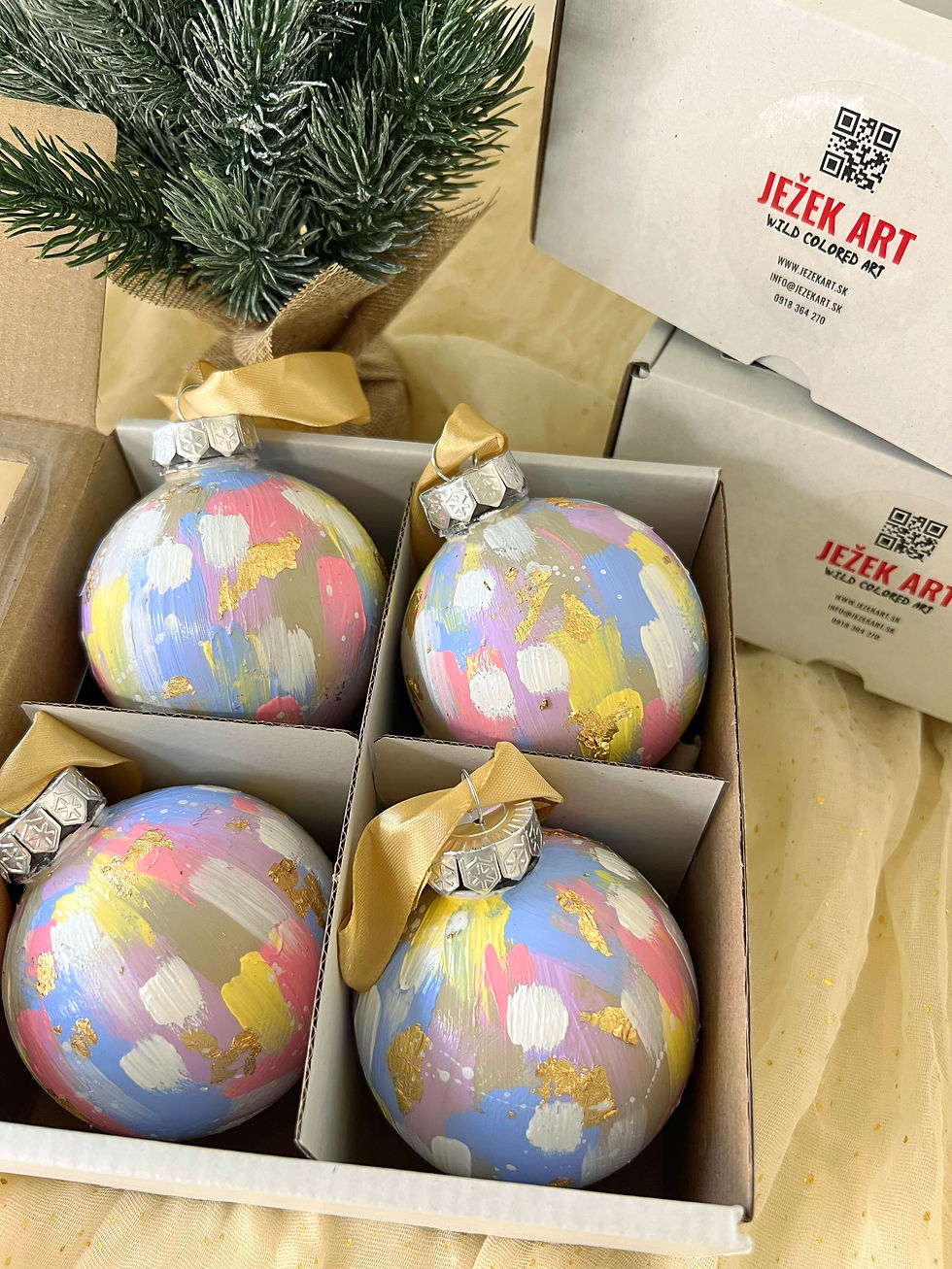 Thumbnail: Vianočné gule pastelové