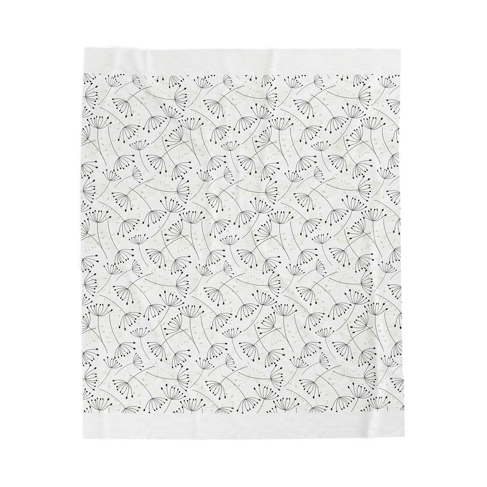 Cozy Velveteen Plush Blanket with Leaf Design