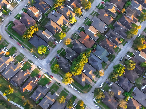 Adobe Stock Image - Aerial of Neighborhood