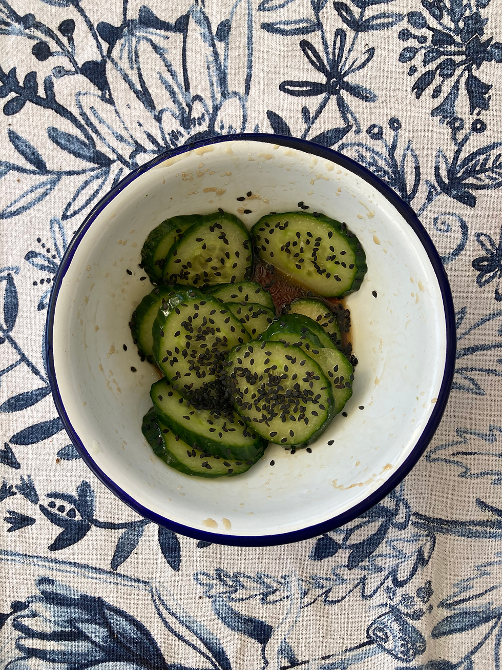 spicy korean cucumber dish