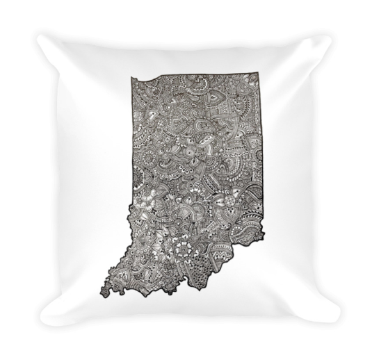 'Indiana 3' Throw Pillow