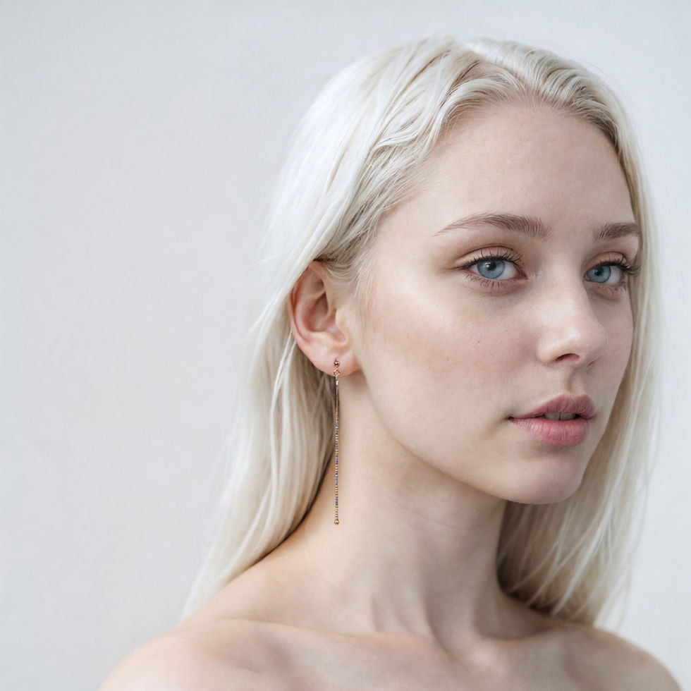 Myrka Earrings Solo worn on model