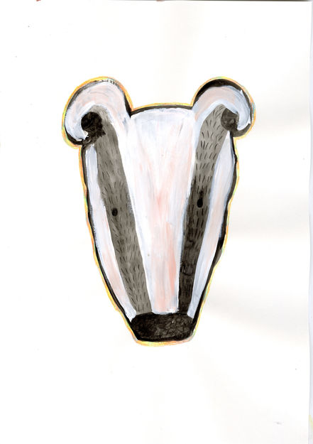 badger head
