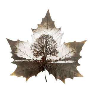 Tree of Life Leaf Carving Art