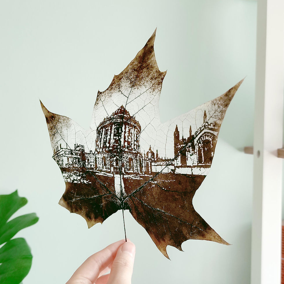 Thumbnail: The Bodleian Library-Oxford University Leaf Carving Art Holding In Scene