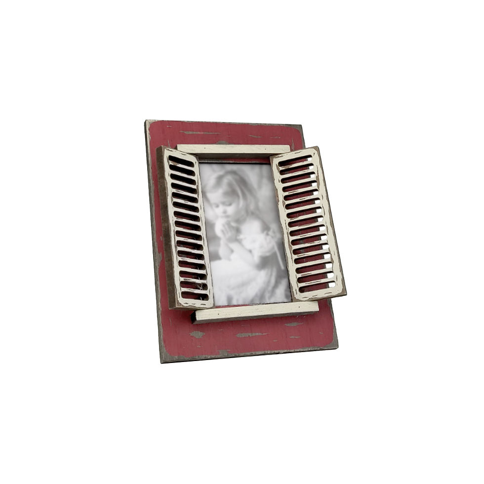 Thumbnail: 'Burano Style' Photo Frame (Vintage Red)