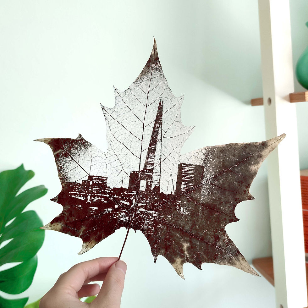 Thumbnail: The Shard Leaf Carving Art Holding In Scene