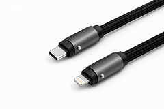 Crossbody Charge Strap Midnight Black USB-C to Lightning Connectors.jpg