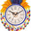 Thumbnail: Fieesta Dollar785 Blue Peacock Design Analog Wall Clock(Blue, With Glass)