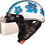 Thumbnail: Studds Troy Happy Motorbike Helmet - L(White, Blue)