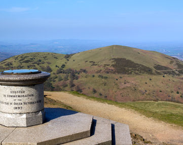 Beautiful day at the top of the Malvern Hills 