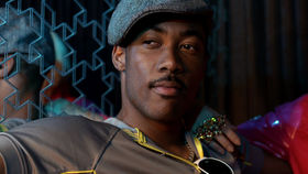 Paul Chiedozie as Terrell Mackintosh in a still from Brash Young Turks, urban crime film by Naeem Mahmood