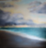 Miniaturbild: Gewitter in Punta Cana 100x100 Acryl