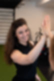 Frau freut sich