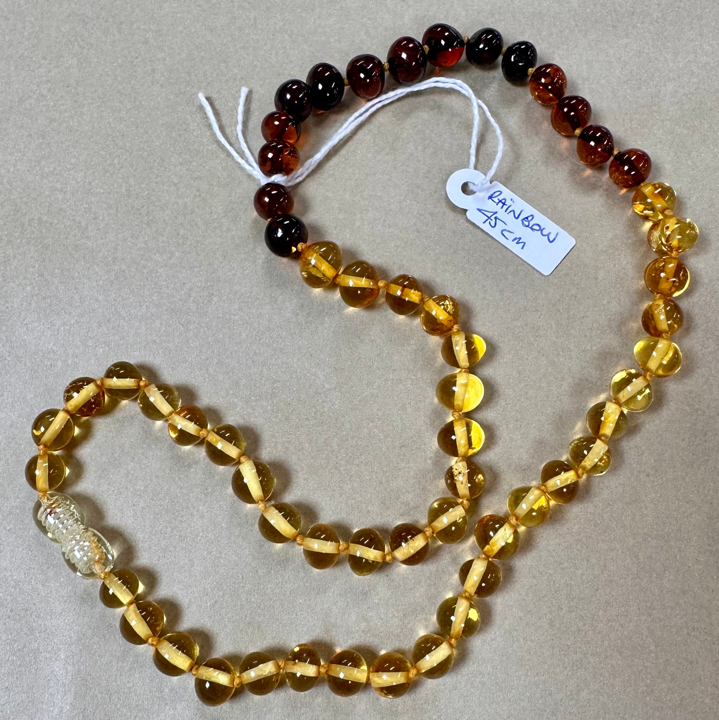 Amber Necklace - Adult Rainbow