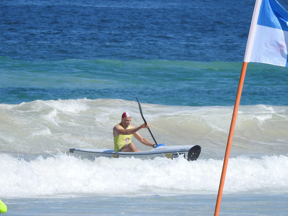 Paddler on the water