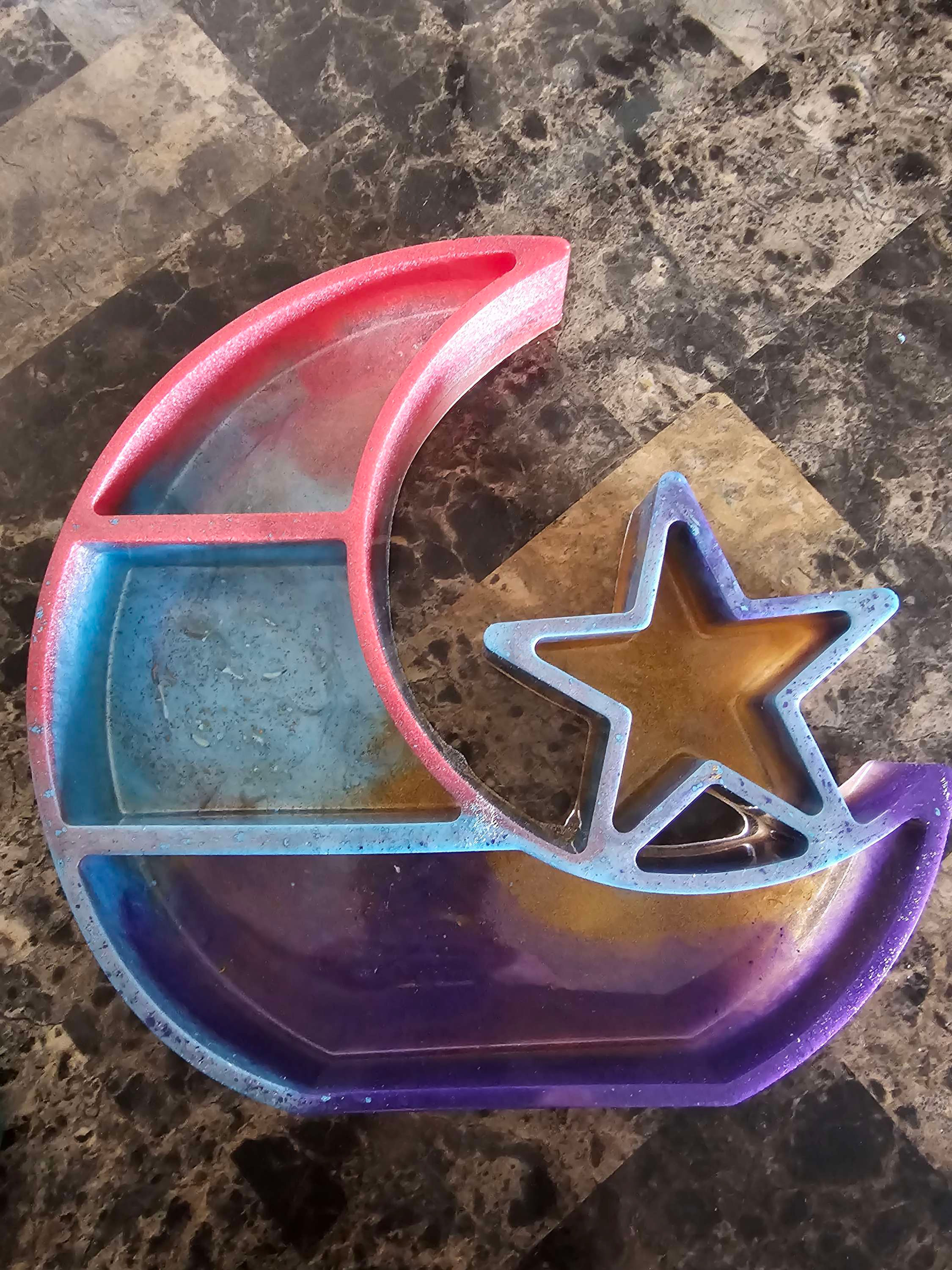 Small Moon and Star Shelf 9x9 inch