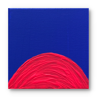 BLUE AND PINK PAINTING