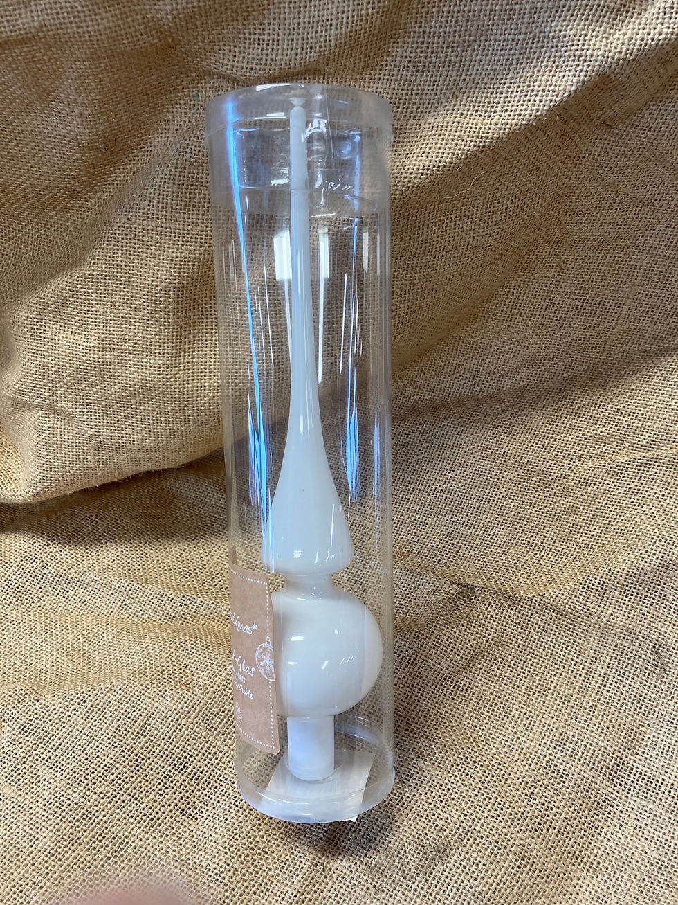 Fleche en verre blanc