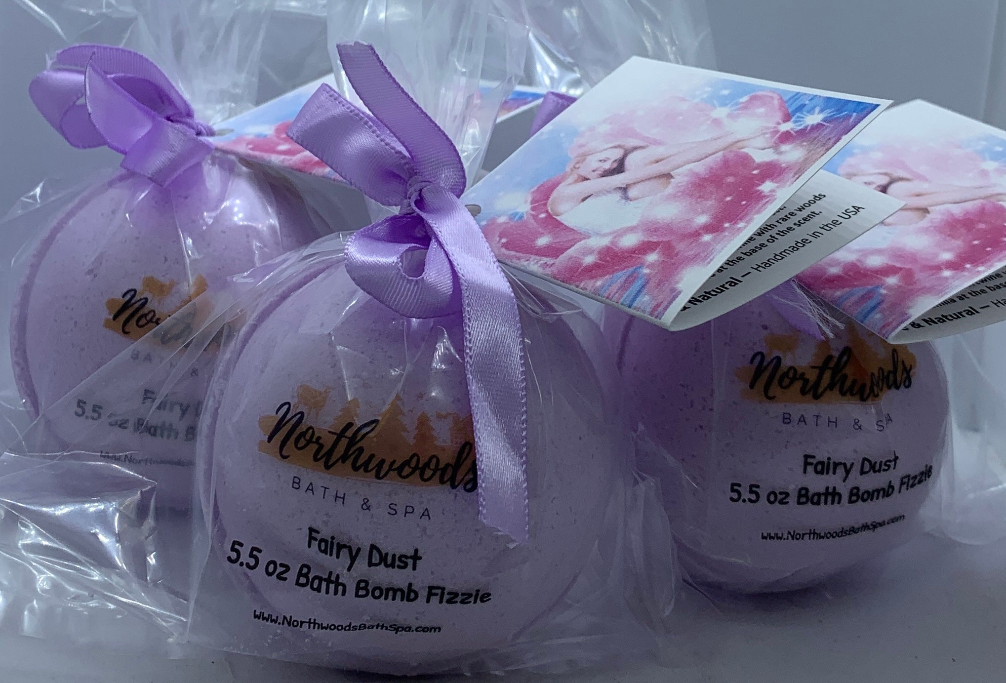 Fairy Dust - Three (3) XL 5.5 oz Bath Bomb Fizzies