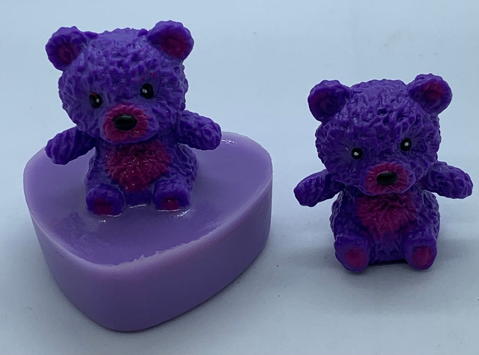 Thumbnail: Squishy Purple Teddy Bear 1 oz "Snuggable" Soap