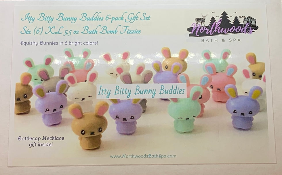 Thumbnail: Itty Bitty Bunny Buddies 6-pack Bath Bomb Gift Set