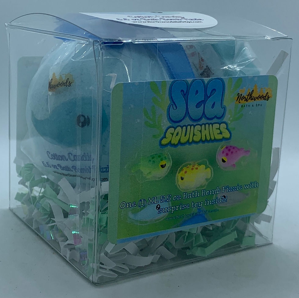 Thumbnail: Sea Squishies (Cotton Candy) 5.5 oz Bath Bomb Gift Set