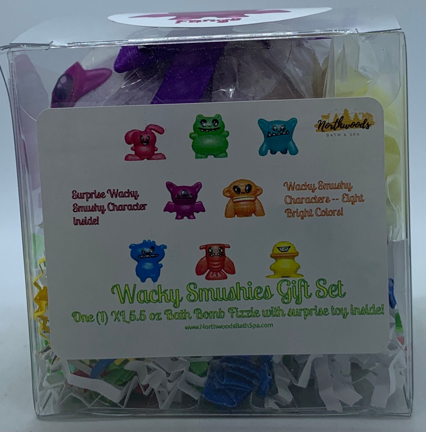 Wacky Smushies (Fangs) (b) 5.5 oz Bath Bomb Gift Set