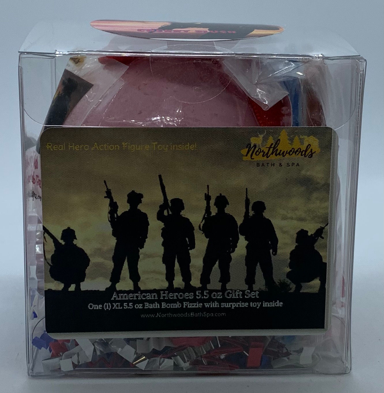American Heroes (Cherry Slush) 5.5 oz Bath Bomb Gift Set