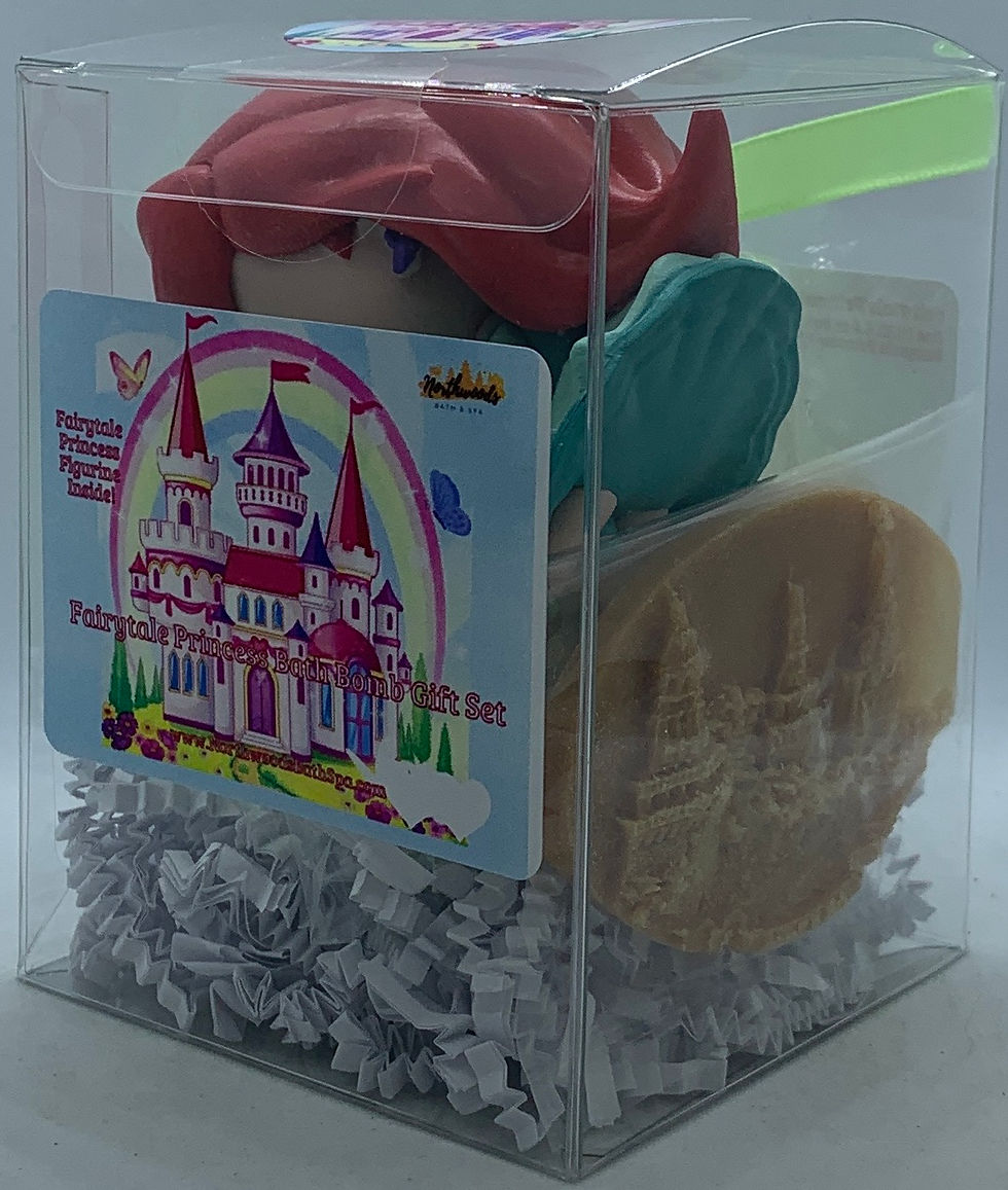 Thumbnail: Fairytale Princess "Ariel-sitting" Bath Bomb Gift Set (Bubblegum)