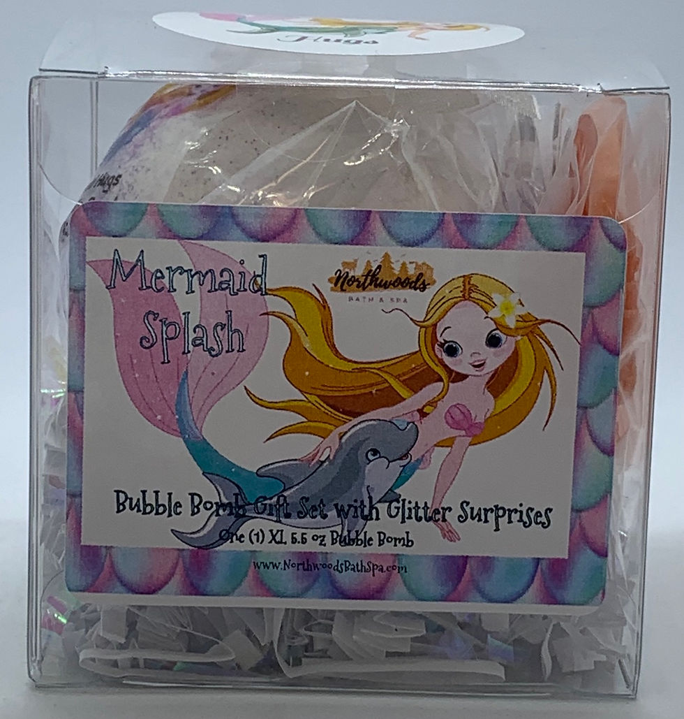 Mermaid Splash "Hugs" 5.5 oz Bubble Bomb Gift Set