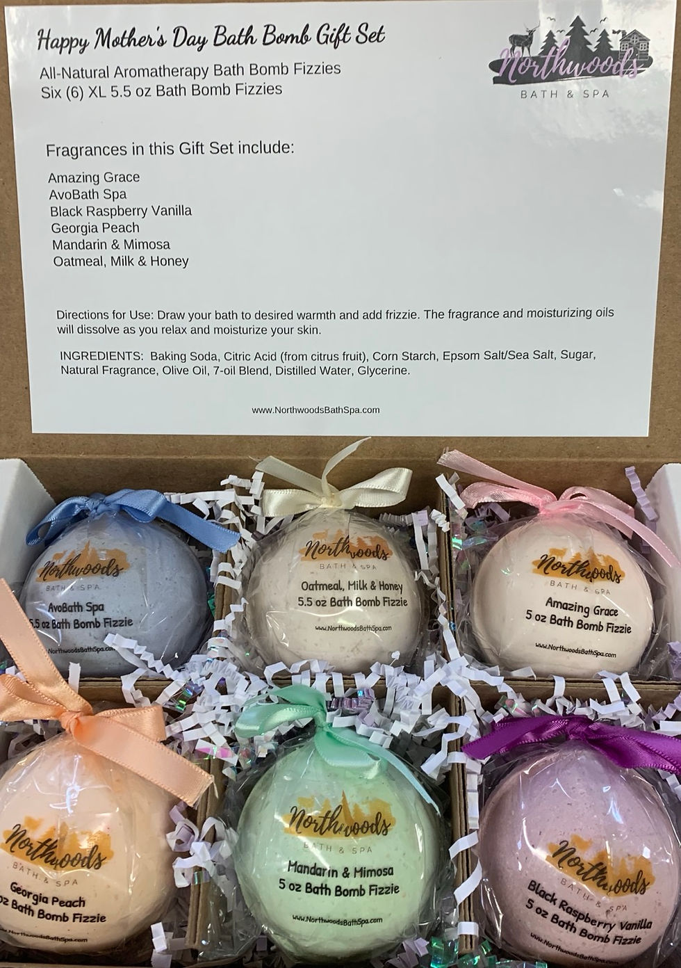 Happy Mother's Day 6-pack Bath Bomb Gift Set